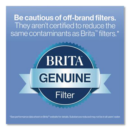 Brita Tahoe Water Pitcher with Standard Filter, 10 Cups, Clear, 2/Carton (50684CT)