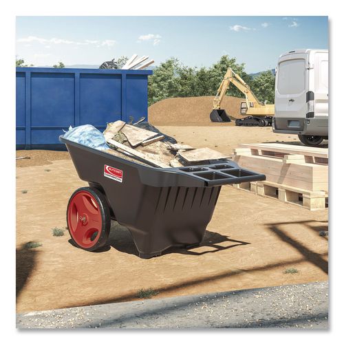9 cu ft Yard Cart, 28 x 49.5 x 27.5, Resin, Black (YCCPD9005PK)