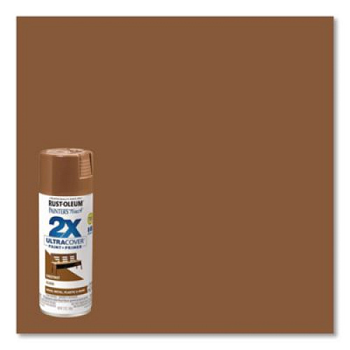 Rust-Oleum Painter's Touch 2X Ultra Cover Spray Paint, Gloss Chestnut, 12 oz Aerosol Can, 6/Carton (249847)