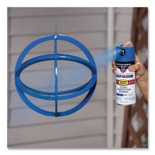 Rust-Oleum Stops Rust Spray Paint, Gloss Sail Blue, 12 oz Aerosol Can, 6/Carton (7724830)