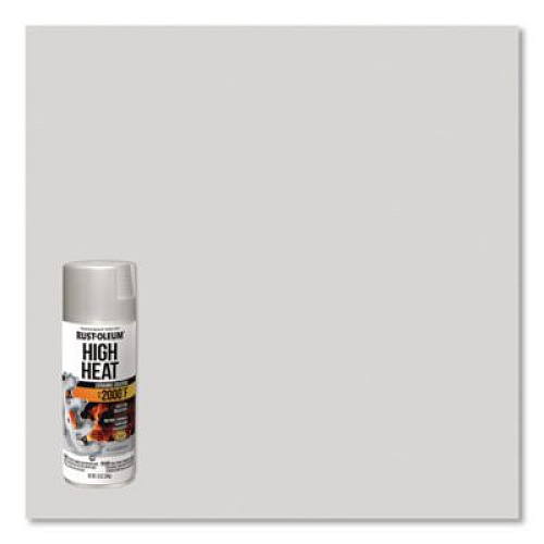Rust-Oleum Automotive High Heat Enamel Spray Paint, Flat Aluminum, 12 oz Aerosol Can, 6/Carton (248904)