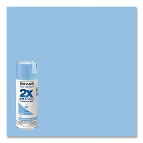 Rust-Oleum Painter's Touch 2X Ultra Cover Spray Paint, Gloss Spa Blue, 12 oz Aerosol Can, 6/Carton (334045)