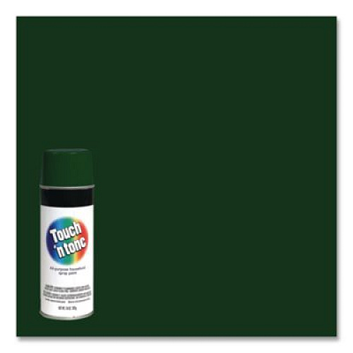 Rust-Oleum Touch'n Tone Spray Paint, Gloss Hunter Green, 10 oz Aerosol Can, 6/Carton (55271830)