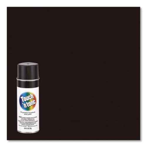 Rust-Oleum Touch'n Tone Spray Paint, Gloss Black, 10 oz Aerosol Can, 6/Carton (55276830)