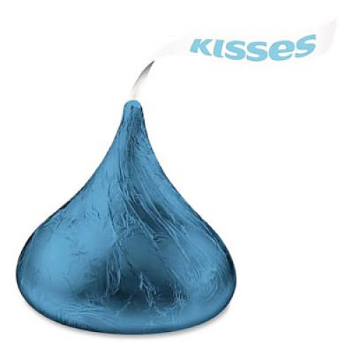 Hershey's KISSES, Milk Chocolate, Dark Blue Wrappers, 60 oz Bag (60194)