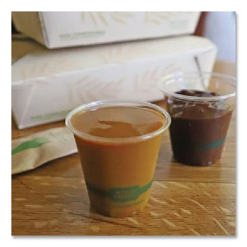 World Centric PLA Clear Portion Cups, 3 oz, Plastic, Clear, 2,500/Carton (CPCS3)