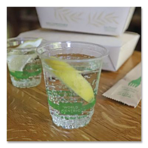 World Centric PLA Clear Cold Cups, 7 oz, Plastic, Clear, 2,000/Carton (CPCS7)