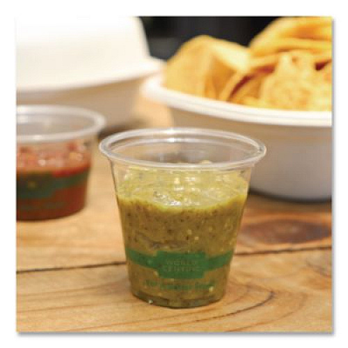 World Centric PLA Clear Portion Cups, 3 oz, Plastic, Clear, 2,500/Carton (CPCS3)