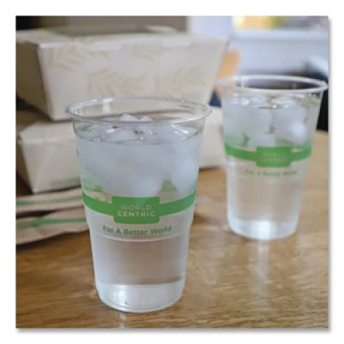 World Centric PLA Clear Cold Cups, 9 oz, Plastic, Clear, 2,000/Carton (CPCS9)
