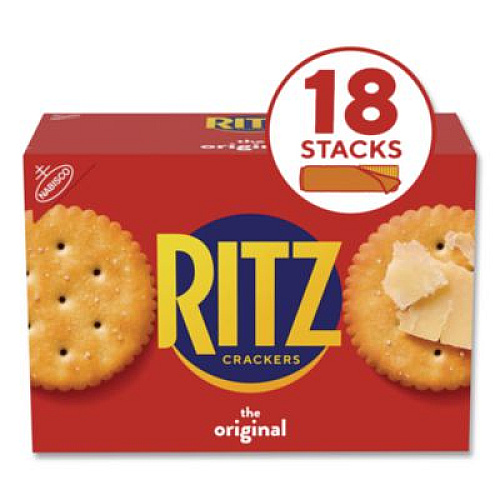 Nabisco Original Crackers, Buttery, 18 Individually Wrapped Sleeves, 3 lb Box, 1 Box/Carton (22002636)