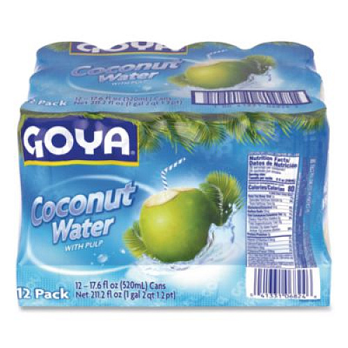 Goya Coconut Water, Coconut, 17 oz Bottle, 12/Carton (22002657)