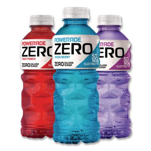 POWERADE Zero Sports Drink, Assorted Flavors, 20 oz, 24/Carton (22002679)