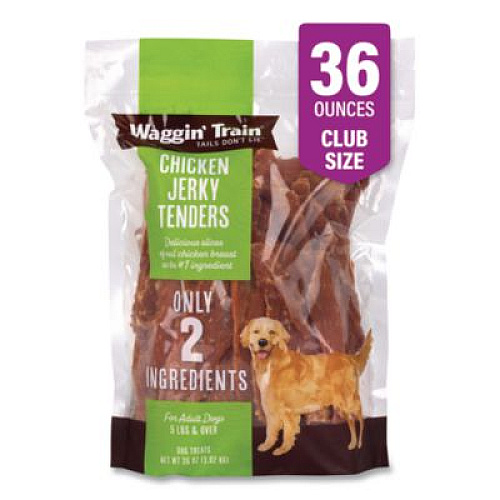 Waggin Train Chicken Jerky Tenders, Chicken, 36 oz Bag (22002664)