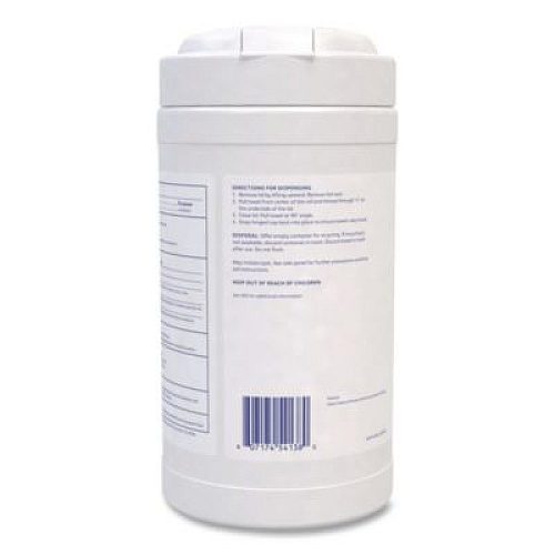 Diversey Soft Care Hand Sanitizing Wipe, Wintergreen, 7 x 5, White, 325 Wipes/Canister, 6/Carton (100972004)