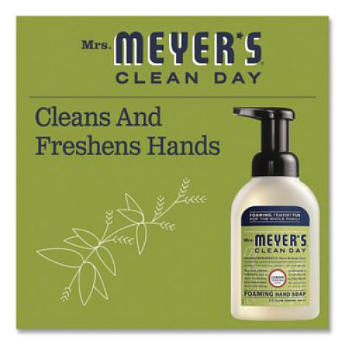 Mrs. Meyer's Clean Day Foaming Hand Soap, Lemon Scent, 10 oz, 4/Carton (383417)