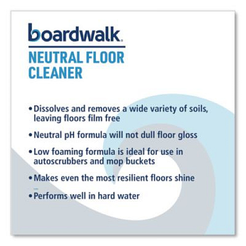 Boardwalk Neutral Floor Cleaner, Lemon Scent, 1 gal Bottle, 4/Carton (4855)