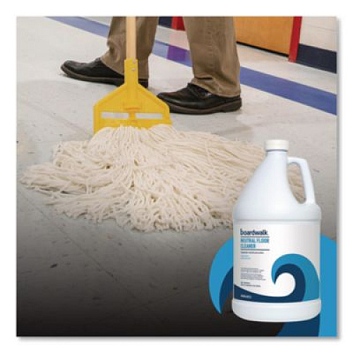 Boardwalk Neutral Floor Cleaner, Lemon Scent, 1 gal Bottle, 4/Carton (4855)