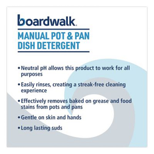 Boardwalk Manual Pot and Pan Dish Detergent, Fresh Breeze Scent, 5 gal Pail (4858)