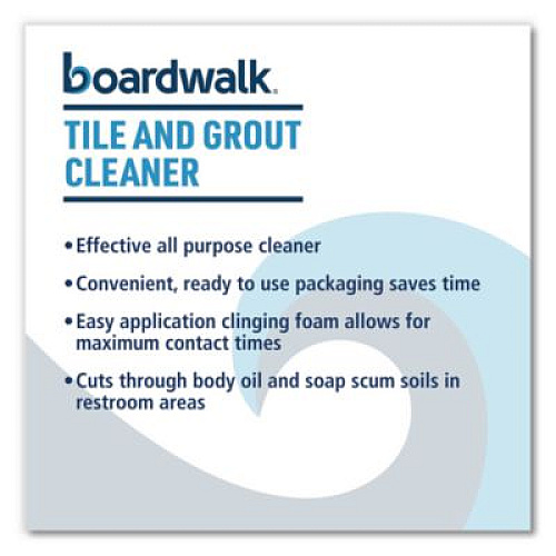 Boardwalk Tile and Grout Cleaner, Minted Evergreen Scent, 32 oz Bottle, 12/Carton (4846)