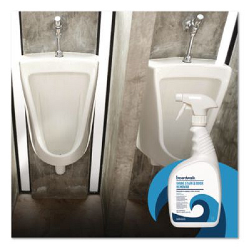 Boardwalk Urine Stain and Odor Remover, Fresh Mint Scent, 32 oz, 12/Carton (4835)