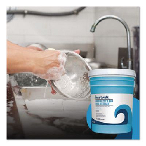 Boardwalk Manual Pot and Pan Dish Detergent, Fresh Breeze Scent, 5 gal Pail (4858)