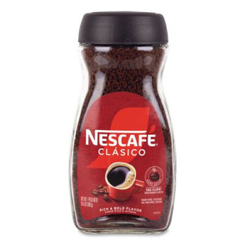 Nescaf Clasico Dark Roast Instant Coffee, 21 oz Jar, 2/Carton (22002635)