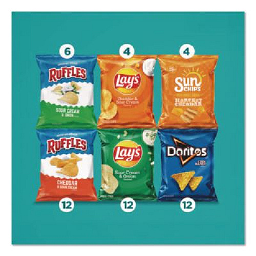 Frito-Lay Cool and Tangy Mix Variety Pack, Assorted Flavors, 1 oz Bags, 50 Bags/Carton (22002669)
