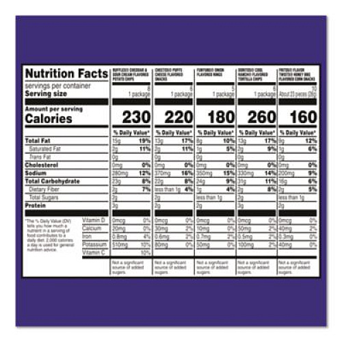 Frito-Lay Premiere Mix Variety Pack, Assorted Flavors, Assorted Sizes, 30 Bags/Carton (22002670)