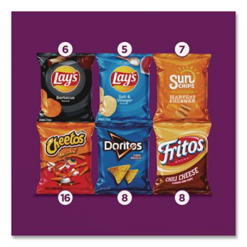 Frito-Lay Flavor Mix Variety Pack, Assorted Flavors, 1 oz Bag, 50 Bags/Carton (22002671)