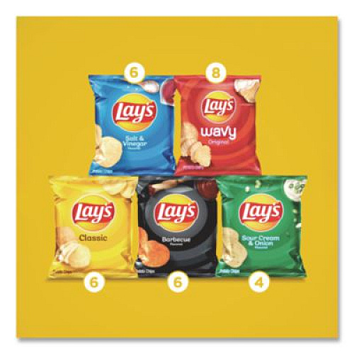 Frito-Lay Potato Chip Variety Mix, Assorted Flavors, 1.5 oz Bag, 30 Bags/Carton (22002672)