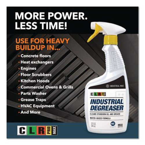 CLR PRO MAX Industrial Degreaser, 32 oz Spray Bottle, 6/Carton (DGR32PROMCT)