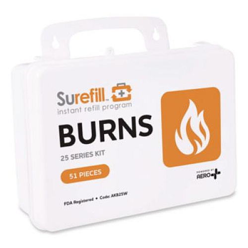 SUREFILL 25 Series Burn Kit, 51 Pieces, Plastic Case (AKB25W)