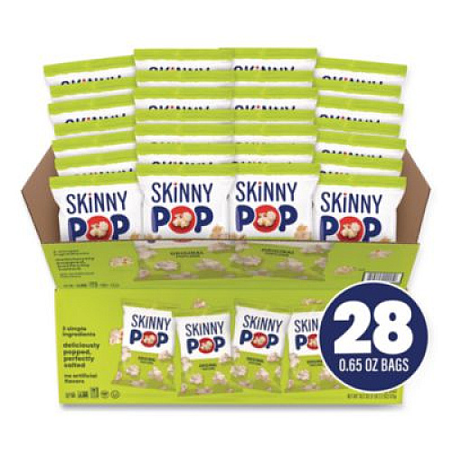 SkinnyPop Popcorn, Original, 0.65 oz Bag, 24/Carton (22000408)
