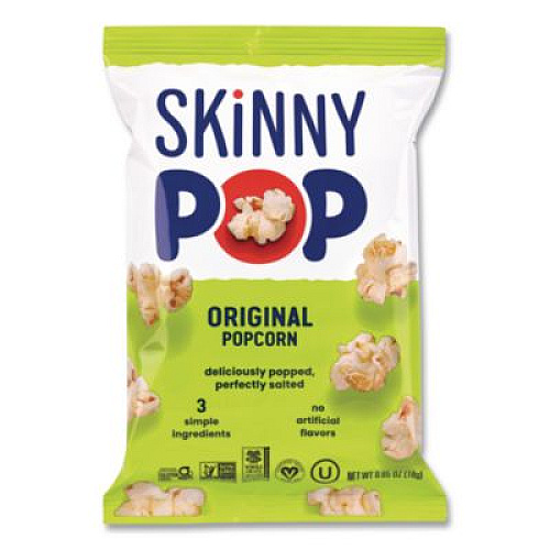 SkinnyPop Popcorn, Original, 0.65 oz Bag, 24/Carton (22000408)