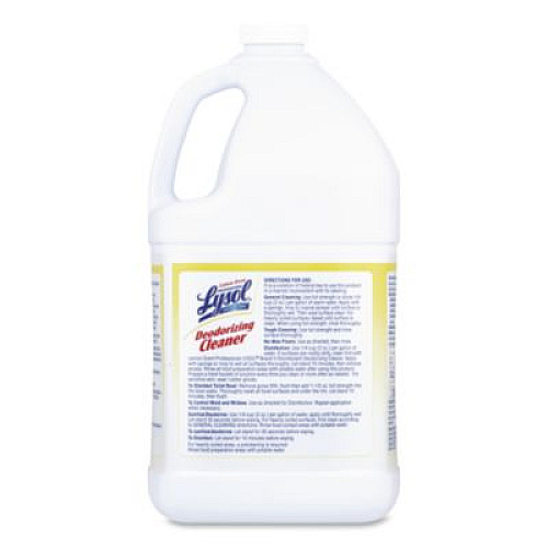 Professional LYSOL Brand Disinfectant Deodorizing Cleaner Concentrate, 1 gal Bottle, Lemon Scent (76334)