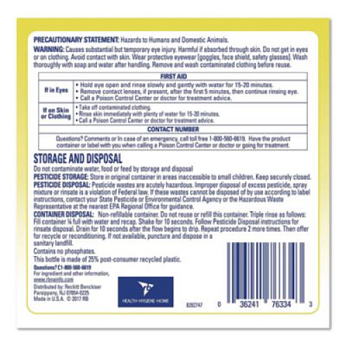 Professional LYSOL Brand Disinfectant Deodorizing Cleaner Concentrate, 1 gal Bottle, Lemon Scent (76334)