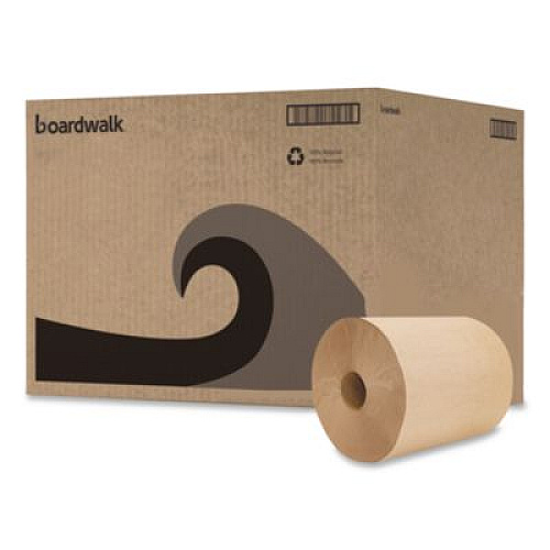 Boardwalk Green Universal Roll Towels, 1-Ply, 8" x 800 ft, Natural, 6 Rolls/Carton (16GREEN)