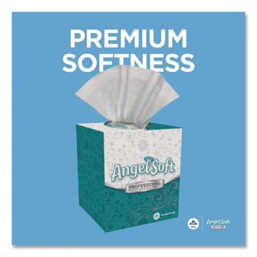Georgia Pacific Professional Angel Soft ps Premium Facial Tissue in Cube Box, 2-Ply, White, 96 Sheets/Box, 36 Boxes/Carton (46580CT)