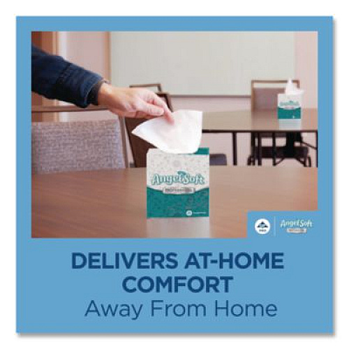 Georgia Pacific Professional Angel Soft ps Premium Facial Tissue in Cube Box, 2-Ply, White, 96 Sheets/Box, 36 Boxes/Carton (46580CT)