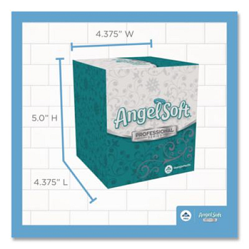Georgia Pacific Professional Angel Soft ps Premium Facial Tissue in Cube Box, 2-Ply, White, 96 Sheets/Box, 36 Boxes/Carton (46580CT)