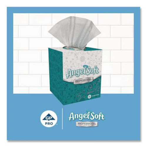 Georgia Pacific Professional Angel Soft ps Premium Facial Tissue in Cube Box, 2-Ply, White, 96 Sheets/Box, 36 Boxes/Carton (46580CT)