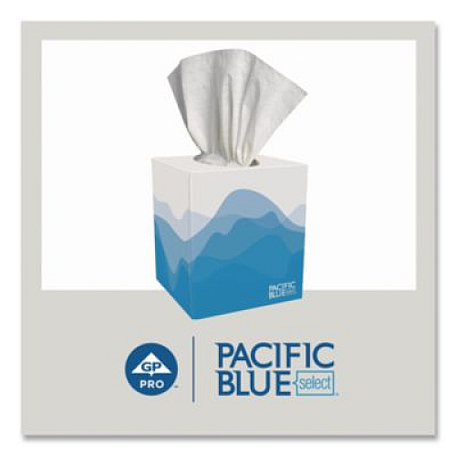 Georgia Pacific Professional Pacific Blue Select Cube Box Facial Tissue, 2-Ply, White, 100 Sheets/Box, 36 Boxes/Carton (462)