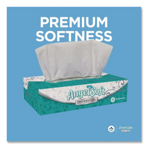 Georgia Pacific Professional Angel Soft ps Premium Facial Tissues in Flat Box, 2-Ply, White, 100 Sheets/Box, 30 Boxes/Carton (48580CT)