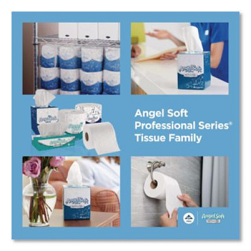 Georgia Pacific Professional Angel Soft ps Premium Facial Tissues in Flat Box, 2-Ply, White, 100 Sheets/Box, 30 Boxes/Carton (48580CT)