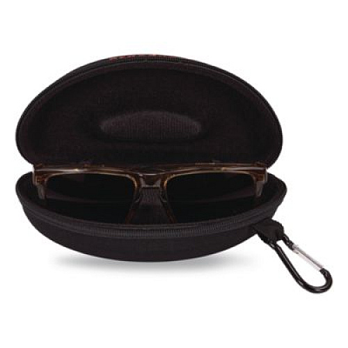 ergodyne Skullerz 3226 Zippered Hard Case with Carabiner, 6.3" x 2.95" x 2.56", Black (19226)