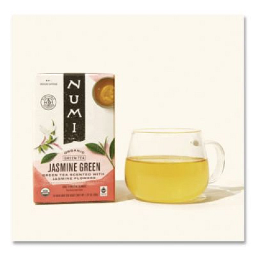 Numi Organic Teas and Teasans, 1.27 oz, Jasmine Green, 18/Box (10108)