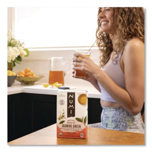 Numi Organic Teas and Teasans, 1.27 oz, Jasmine Green, 18/Box (10108)