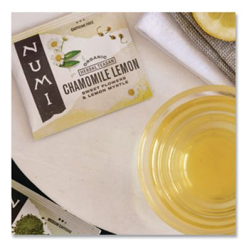 Numi Organic Teas and Teasans, 1.8 oz, Chamomile Lemon, 18/Box (10150)