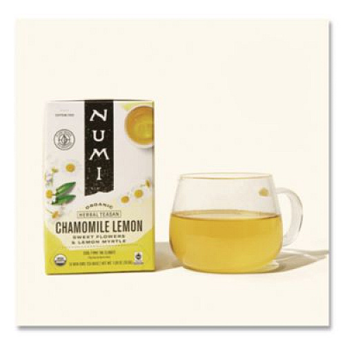 Numi Organic Teas and Teasans, 1.8 oz, Chamomile Lemon, 18/Box (10150)