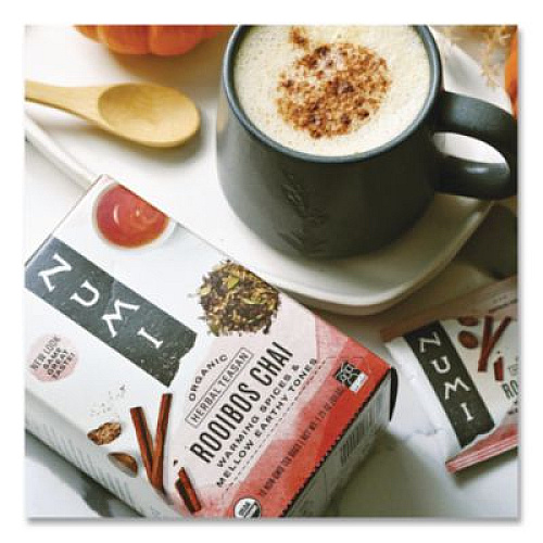Numi Organic Teas and Teasans, 1.71 oz, Rooibos Chai, 18/Box (10200)